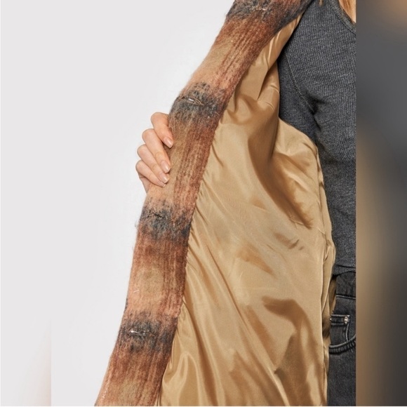 AE American Eagle Outfitters Brushed Plaid Oversized Shacket | Size XXL 2X Plus - Picture 8 of 13